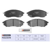 Колодки тормозные дисковые Marshall, передние, комплект на ось (4 шт), арт. M2623698