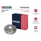 Диск тормозной Marshall, задний, правый/левый, для Infiniti FX / Q50 / Q70, 1 шт, арт. M2000556