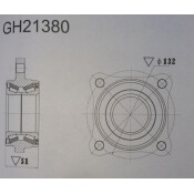 Ступица колеса GMB, для Toyota Land Cruiser Prado, арт. GH21380M