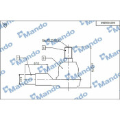 Наконечник рулевой тяги Mando, арт. DSA020509
