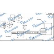 Стойка стабилизатора (линк) Mando, арт. MSC010100