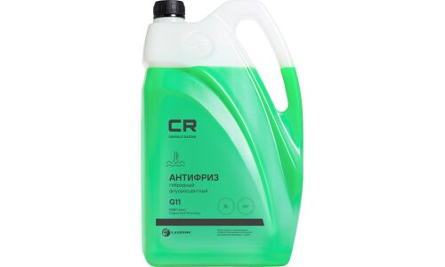 Антифриз Carville Racing, H-OAT, G11, зелёный, флуоресцентный, -40°С, 5л, арт. L2018105