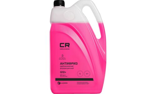 Антифриз Carville Racing, OAT, G12+, красный, флуоресцентный, -40°С, 5л, арт. L2018208