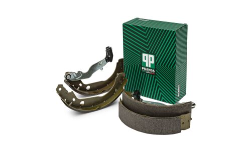 Колодки тормозные барабанные Pilenga, комплект на ось (4 шт), арт. BS-P 1115