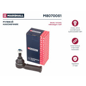 Наконечник рулевой тяги Marshall, левый, арт. M8070051