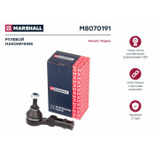Наконечник рулевой тяги Marshall, левый, для Nissan Micra, Renault Clio / Kangoo / Megane / Scenic, арт. M8070191