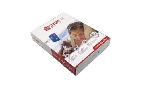 Фильтр салонный Sakura Bio-Guard, Ag+, с ионами серебра и антибактериальным действием, арт. CAB18200