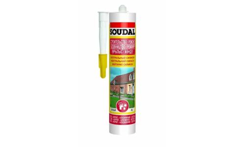 Герметик силиконовый нейтральный 280 мл Soudal, арт. 105883