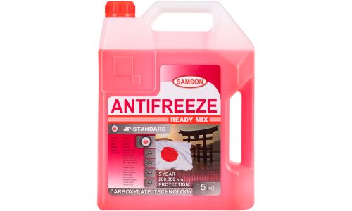 Антифриз Samson Antifreeze JP-Standard Red, OAT, LLC, красный, -37°C, 5кг, арт. 803245