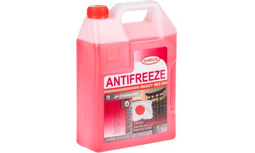 Антифриз Samson Antifreeze JP-Standard Red, OAT, LLC, красный, -37°C, 5кг, арт. 803245