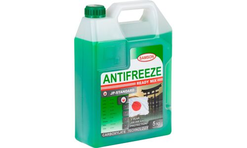 Антифриз Samson Antifreeze JP-Standard Green, OAT, зелёный, -37°C, 5кг, арт. 803283
