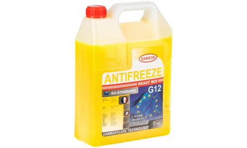 Антифриз Samson Antifreeze EU-Standard, OAT, G12, жёлтый, -37°C, 5кг, арт. 803368