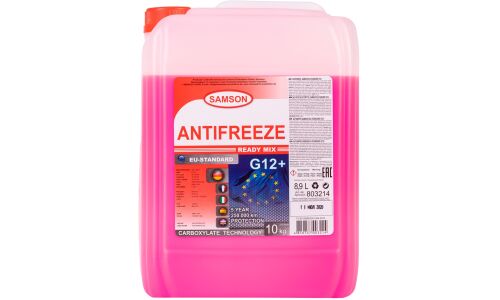 Антифриз Samson Antifreeze EU-Standard, OAT, G12+, LLC, красный, -37°C, 10кг, арт. 803214