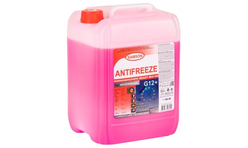 Антифриз Samson Antifreeze EU-Standard, OAT, G12+, LLC, красный, -37°C, 10кг, арт. 803214