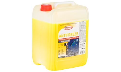 Антифриз Samson Antifreeze EU-Standard, OAT, G12, жёлтый, -37°C, 10кг, арт. 803375