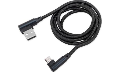Кабель для мобильных устройств Arnezi, с USB на MicroUSB, 1м, чёрный, угловые коннекторы, арт. A0605027