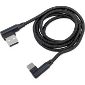 Кабель для мобильных устройств Arnezi, с USB на USB Type-C, 1м, чёрный, угловые коннекторы, арт. A0605029