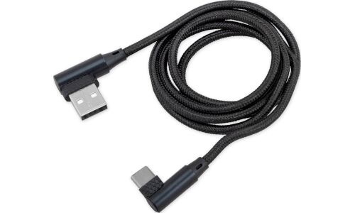 Кабель для мобильных устройств Arnezi, с USB на USB Type-C, 1м, чёрный, угловые коннекторы, арт. A0605029