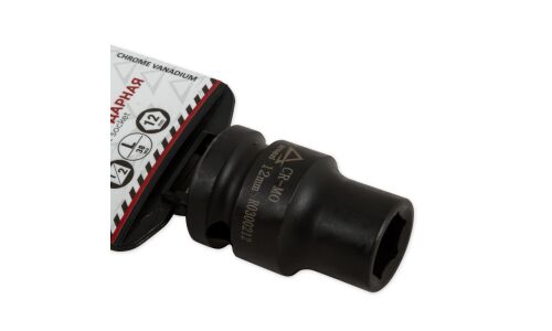 Головка торцевая ударная Arnezi, короткая, 6-гранная, под квадрат 1/2", 12мм, арт. R0300212
