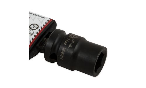 Головка торцевая ударная Arnezi, короткая, 6-гранная, под квадрат 1/2", 14мм, арт. R0300214