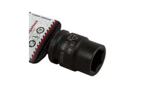 Головка торцевая ударная Arnezi, короткая, 6-гранная, под квадрат 1/2", 18мм, арт. R0300218