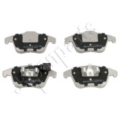 Колодки тормозные дисковые Japan Parts с электронным датчиком износа, передние, комплект на ось (4 шт), арт. PA-0929AF