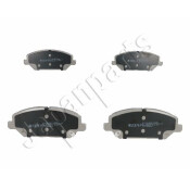 Колодки тормозные дисковые Japan Parts, передние, комплект на ось (4 шт), арт. PA-H25AF