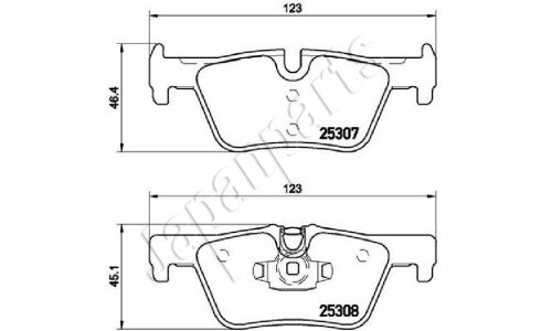 Колодки тормозные дисковые Japan Parts, передние, комплект на ось (4 шт), арт. PP-0102AF