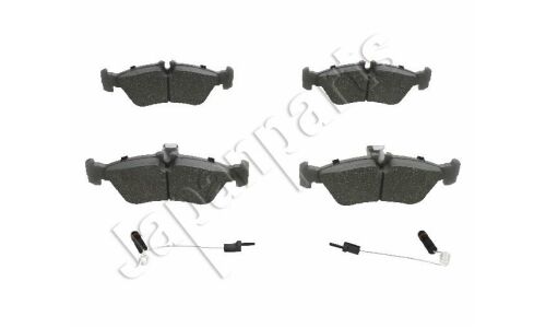 Колодки тормозные дисковые Japan Parts с электронным датчиком износа, передние, комплект на ось (4 шт), арт. PP-0512AF