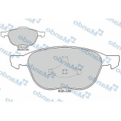 Колодки тормозные дисковые Mando, передние, комплект на ось (4 шт), арт. MBF015198