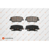 Колодки тормозные дисковые Eurorepar, задние, комплект на ось (4 шт), арт. 1667812180