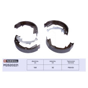 Колодки тормозные барабанные Marshall стояночного тормоза, комплект на ось (4 шт), арт. M2520221