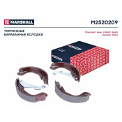 Колодки тормозные барабанные Marshall, комплект на ось (4 шт), арт. M2520209