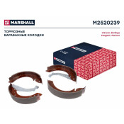 Колодки тормозные барабанные Marshall, комплект на ось (4 шт), арт. M2520239