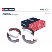 Колодки тормозные барабанные Marshall, комплект на ось (4 шт), арт. M2520211