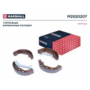 Колодки тормозные барабанные Marshall, комплект на ось (4 шт), арт. M2520207