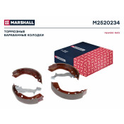 Колодки тормозные барабанные Marshall, комплект на ось (4 шт), арт. M2520234