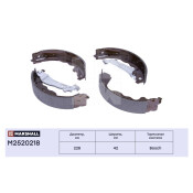 Колодки тормозные барабанные Marshall, комплект на ось (4 шт), арт. M2520218