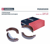 Колодки тормозные барабанные Marshall, комплект на ось (4 шт), арт. M2520205