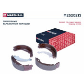 Колодки тормозные барабанные Marshall, комплект на ось (4 шт), арт. M2520213