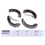 Колодки тормозные барабанные Marshall, комплект на ось (4 шт), арт. M2520210