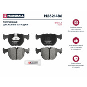 Колодки тормозные дисковые Marshall, комплект на ось (4 шт), арт. M2621486