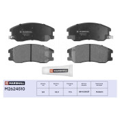 Колодки тормозные дисковые Marshall, передние, комплект на ось (4 шт), арт. M2624510