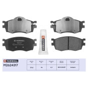 Колодки тормозные дисковые Marshall, передние, комплект на ось (4 шт), арт. M2624317