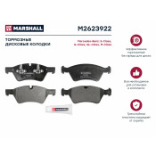 Колодки тормозные дисковые Marshall, передние, комплект на ось (4 шт), арт. M2623922