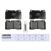 Колодки тормозные дисковые Marshall, передние, комплект на ось (4 шт), арт. M2624098