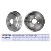 Барабан тормозной Marshall, для Chevrolet Aveo I / Spark III, арт. M1900915