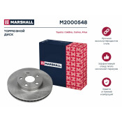 Диск тормозной Marshall, передний, правый/левый, для Toyota Caldina / Carina / Prius, 1 шт, арт. M2000548
