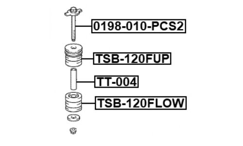 Болт (2 шт. в упаковке) Febest, арт. 0198-010-PCS2