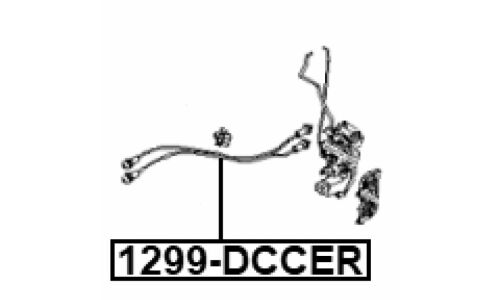 Трос внешней ручки замка двери | прав/лев Febest, арт. 1299-DCCER